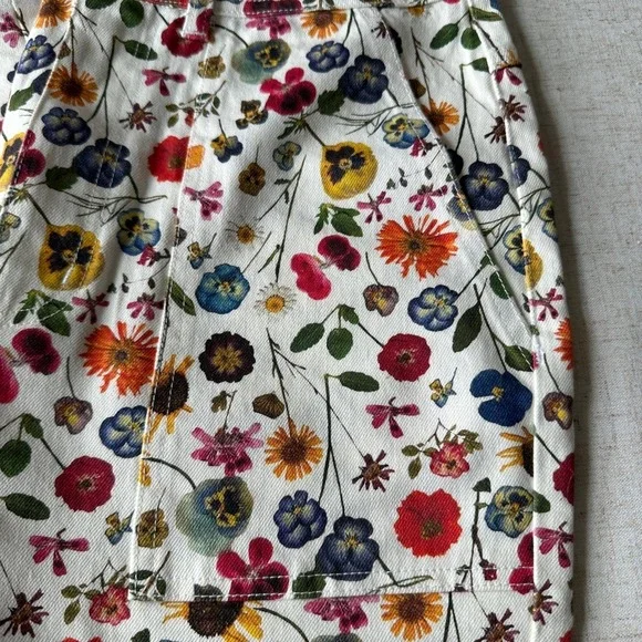 Rachel Antonoff Mike Pant Pressed Flowers Wide Leg High Rise Pants Size 4 - Picture 8 of 14